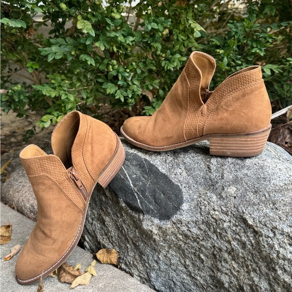 DV by Dolce Vita Shoes - DV by Dolce Vita Brown Suede Ankle Booties 6